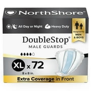 NorthShore DoubleStop XL Male Guards, Case/72 (4/18s)