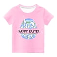 thumbnail image 2 of TIMIFIS Tee Garçons Filles T-Shirts Graphiques Joyeuses Pâques T-Shirts Unisexes Enfants Col Rond Manches Courtes T-Shirts Enfants Mignons Oreilles de Lapin Œufs Imprimé T-Shirt, 11 Ans, 2 of 4
