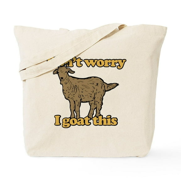 CafePress - Don't Worry I Goat This Tote Bag - Unisex Canvas Tote Bag, Beige, 1-Piece