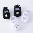 thumbnail image 6 of Otqutp Little Kid Solid Color Shoes Baby Shoes With Hair Band Fashion Soft Soled Toddler Shoes Dress Flower Princess Shoes, 6 of 7
