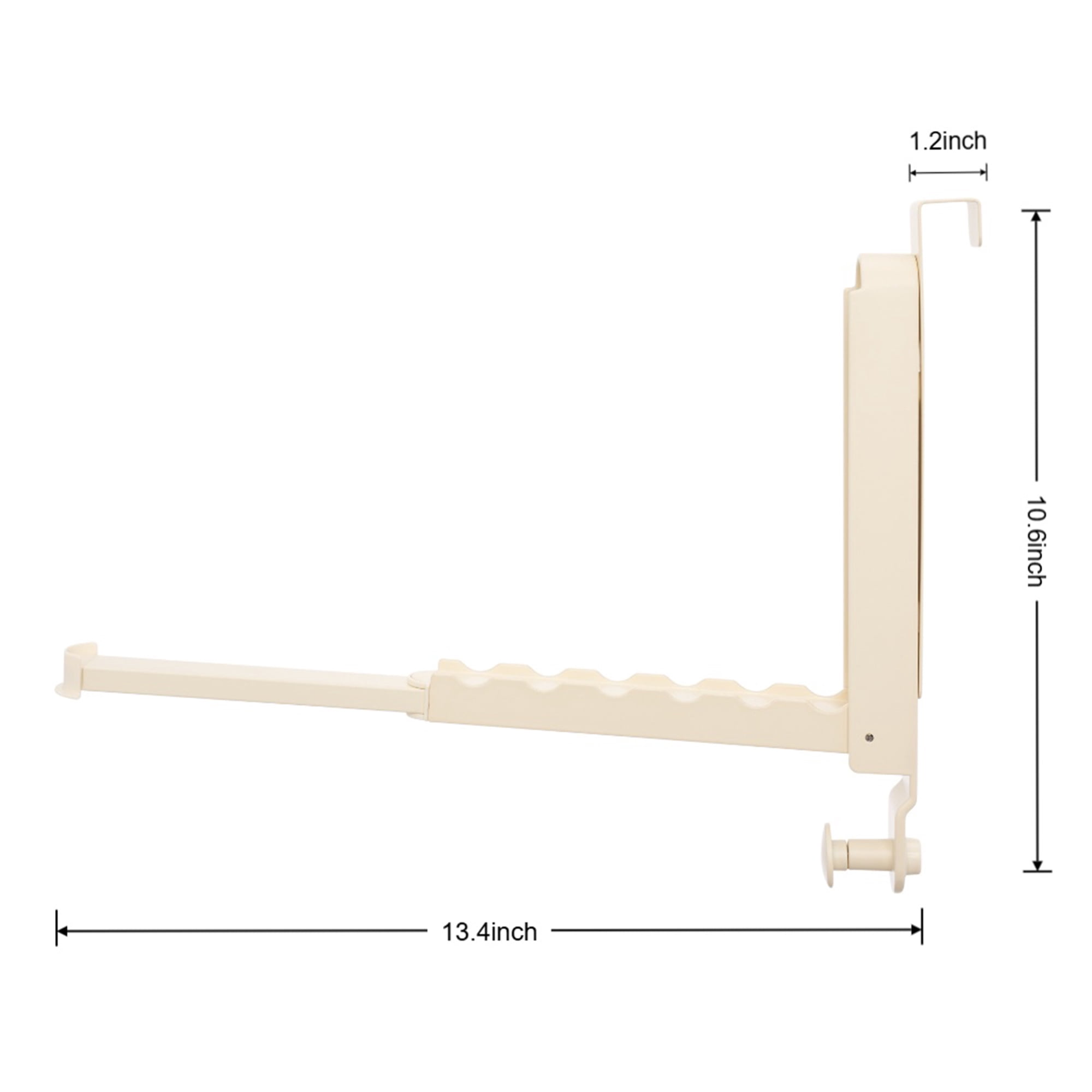 Unique Bargains Coat Rack Door Mount Plastic Hook for Entryway White 13.4"x10.6"x1.2"
