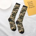 thumbnail image 6 of Women's Knee High Socks Green Army Camouflage Thermal Soft Knee Long Socks, 6 of 7