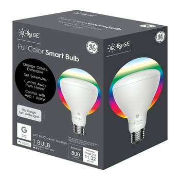 GE Household Lighting GE Cync Smart LED Indoor BR30 Floodlight Bulb, Full Color
