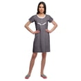 thumbnail image 2 of Moomaya Chemise de Nuit d'Allaitement à Boutons pour Femmes Imprimée, 2 of 5