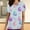Purple, variant on Generic Women Stretchy Vneck Short Sleeve Cute Bunny and Eggs Printed Nurse Working Uniforms with 2 Pockets