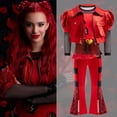 thumbnail image 2 of Disfraz de Cosplay de Descendants 4 para niños, trajes navideños, The Rise of Red, para niñas, fiesta de Navidad y Año Nuevo, 2 of 5