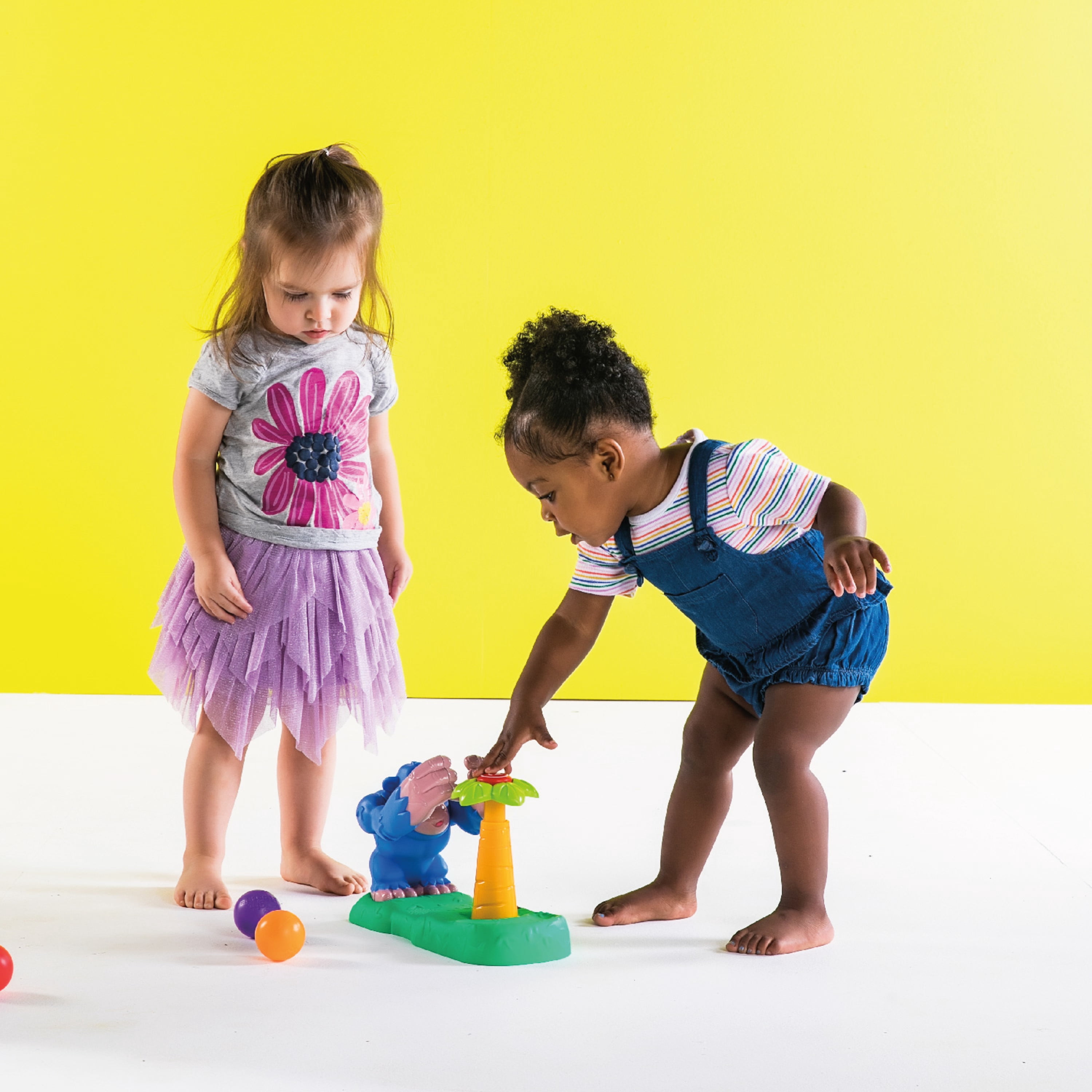 Bright Starts Coconut Catapult Ball Popper Musical Activity Toy, Ages 6 months +
