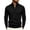 05#Black, variant on Men's Quarter Zip Up Pullover Slim Fit Lightweight Mock Neck Long Sleeve Sweaters