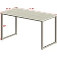 thumbnail image 3 of 40 Inch Home Office Computer Desk, Mission Style Compact Work Desk with Powder-Coated Steel Frame & Engineered Wood Top, Easy Assembly for Home Dorm, 3 of 8