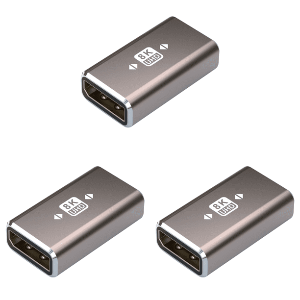 Adaptador Displayport A Displayport 8K60Hz DP1.4 para MacBook (hembra A Hembra)