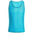thumbnail image 4 of ZZwxWA Men's See Through Shiny Mesh Tank Top Sleeveless Stretchy Muscle Shirt Sheer Crop Top for Party Casual up to 45% Off, 4 of 5