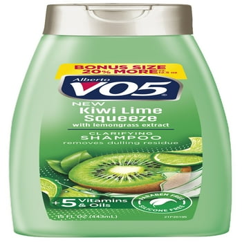 Alberto VO5 al Escapes Kiwi Lime Squeeze Clarifying Shampoo, 15 Fl Oz.