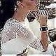 thumbnail image 3 of Lace Silic Compatible With Watch 38mm 40mm 41mm Women, Narrow Thin Hollowed-out Scalloped Sport, 3 of 5