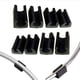thumbnail image 4 of Juego de 32 piezas para proteger el suelo y amortiguar los muebles, deslizadores de plástico negros en forma de U de 14 mm de diámetro para patas de silla, 4 of 5