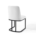thumbnail image 5 of Modway Amplify Sled Base Upholstered Fabric Dining Chairs - Set of 2 in Black White, 5 of 7