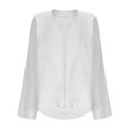 thumbnail image 6 of Dwralegc 3/4 Sleeve Cardigan for Women Open Front Linen Lightweight Shirts Loose Summer Fall Cardigan Shawls Wraps Cover Ups Kimono Tops White M, 6 of 6