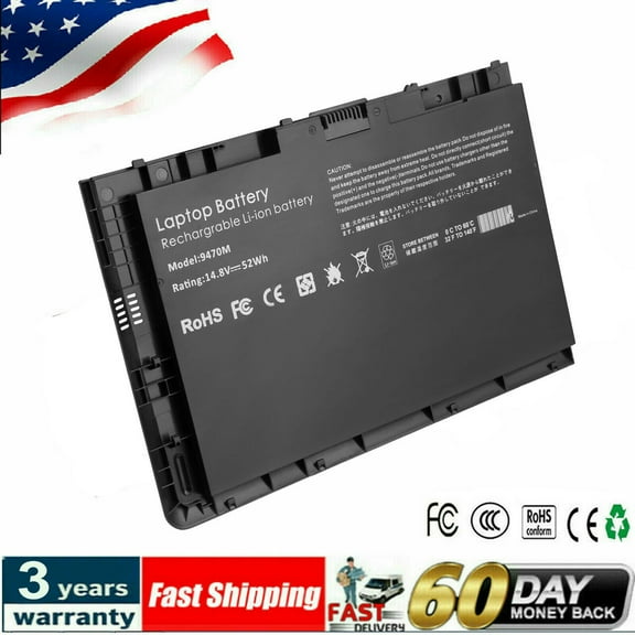 BT04XL Battery For HP EliteBook Folio 9470M 9480M HSTNN-DB3Z 687945-001 52Wh