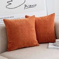 thumbnail image 4 of Burnt Orange Pillow Covers 18X18 Inch 4 Modern Farmhouse Rustic Decorative Throw Pillow Cover Square Cushion Case, 4 of 7