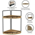 thumbnail image 2 of Organizador de mostrador de baño Dorhors, 2 niveles, madera, marrón, 2 of 7