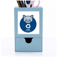 thumbnail image 1 of Recyclable Raccoon Waste Classification Desk Supplies Organizer Pen Holder Card, 1 of 3
