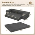 thumbnail image 2 of Costway 8-Inch Folding Sofa Bed with High-Density Foam & Washable Cover Queen Size, 2 of 10