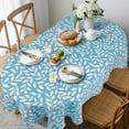 thumbnail image 3 of Modern Oval Tablecloth for Oval Table Waterproof Table Cloths for Dining Room Indoor Outdoor Home Decorative Table Cloth-60x84in, 3 of 5
