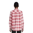 thumbnail image 4 of Time and Tru Women's Button Down Flannel Shirt with Long Sleeves, Sizes XS-3XL, 4 of 6