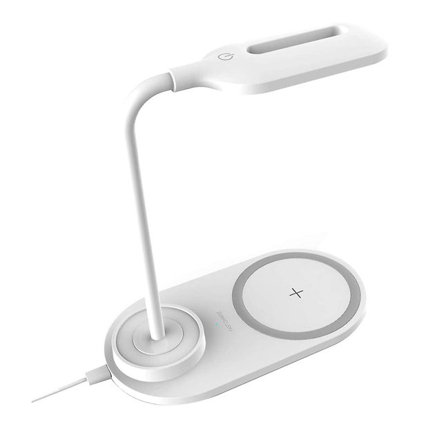 Lámpara de escritorio llevada regulable con el cargador inalámbrico, prensa flexible de carga inalámbrica de la rotación de la luz del escritorio