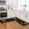 thumbnail image 4 of Bee Sunflower Spring Kitchen Mats Set of 2, Summer You are My Sunshine Home Decor Low-Profile Kitchen Rugs for Floor - 17x29 and 17x47 Inch, 4 of 6