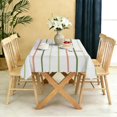 thumbnail image 5 of Rectangular Tablecloth 60x84 Inch – Waterproof Polyester Printed Table Cover, Wrinkle Resistant, Washable for Kitchen & Dining, Floral Flowers Theme, 5 of 6