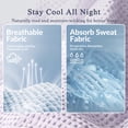 thumbnail image 3 of Exclusivo Mezcla 100% Cotton King Size Blanket, Lightweight Gauze Blankets for Sofa(90"x104", Light Purple), 3 of 5