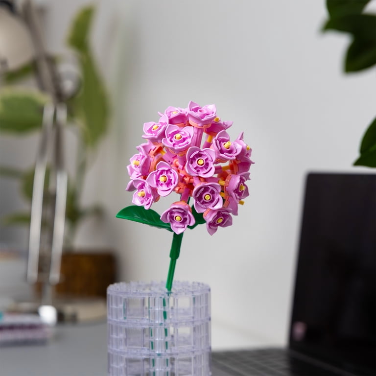Brickcraft Pink Hydrangea Building Kit (121-Piece Set Brickcraft Pink Hydrangea Building Kit (121-Piece Set