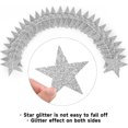 thumbnail image 3 of Silver Glitter Star Garland,Bexikou 52 ft Sparkling Paper Star Garland,Star Hanging Decoration,Twinkle Little Star Party Garlands for Birthday Wedding Theme Party Room Ramadan EID Decor, 3 of 5
