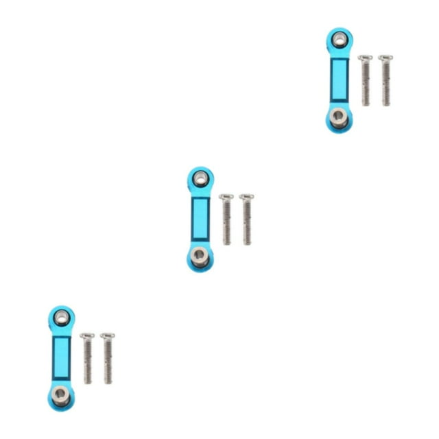 serony RC Car Aluminium Alloy Upgrade Refit Servo Link For 1/18 A949 Remote Control Car Aluminium blue 3Set