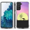 thumbnail image 1 of Shockproof Hybrid Bumper Phone Case for Samsung galaxy S21+ 5G / S21 Plus 5G, by OneToughShield ® - Moonlight Kangaroo, 1 of 3