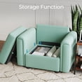 thumbnail image 7 of LINSY HOME Armless Chair, Middle RUBIK I Modular Sectional Sofa Couch Accent,Teal, 7 of 7