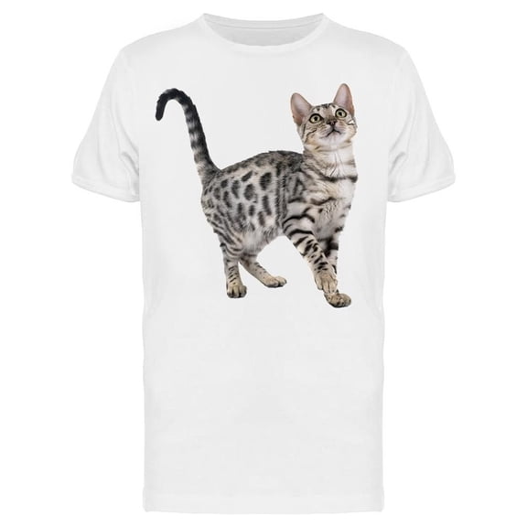 Full-body Playing Bengal Cat Tee Men's -Image by Shutterstock