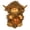 Brown, variant on Light Up LED Stuffed Animal Cow with Simulated Respiration, Glow in The Dark Night Light Pal, Cute Fluffy Sensory Toy for Teens, Easter Gift, Birthday Present