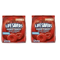 LifeSavers Wild Cherry 14.5 oz Individually Wrapped Candy 2 Pack w/Exit 28 Bargains Sticker