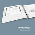 thumbnail image 5 of OS Plus 1 Inch O-Ring Simple View Binder, White, 12-Pack, 5-Tab Dividers 1 Set, 5 of 8