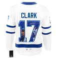 thumbnail image 1 of Wendel Clark Signé Maple Leafs de Toronto Profil d'Étoile Chandail Artistique #/17, 1 of 3