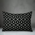 thumbnail image 2 of Creative Products Black and Grey Diamond 14x20 Spun Poly Pillow, 2 of 2