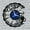 Blue-without LED, variant on Coffee Shop Decor Vinyl Wall Clock, Vinyl Record Clock Wall Art Silent & Non-ticking(12 inchs C-LED)