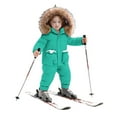 thumbnail image 3 of shoper 2t Snowsuit Boy Winter Coat and Snow Pants Set Windproof Snowboard Outdoor Kid Winter Warmth Snow Suits Green 110, 3 of 6