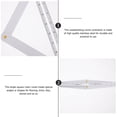 thumbnail image 3 of SHISUYAN Stainless Steel Wood Working Corner Protractor Angle Finder Angle Ruler, 3 of 8