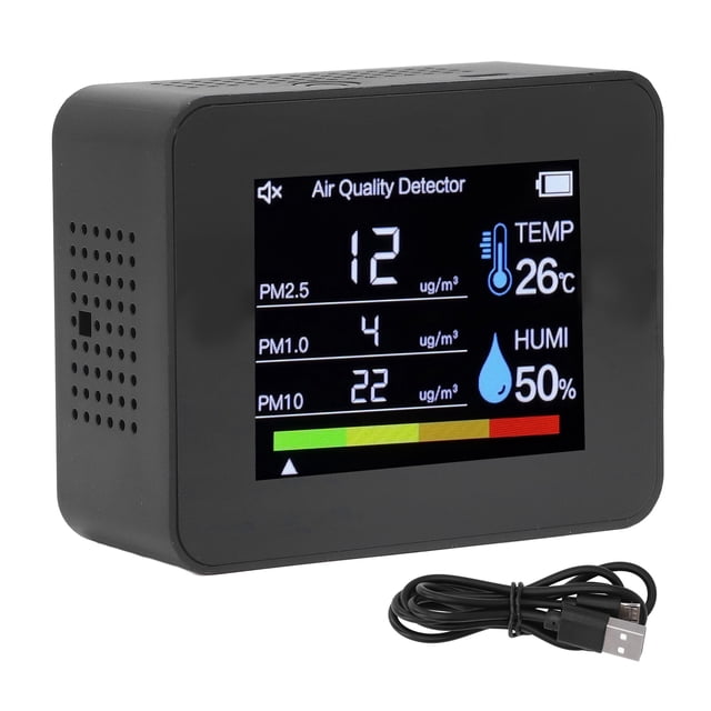 Monitor C, Monitor de calidad del aire Detector de calidad del aire CO2 Probador HCHO Durabilidad mejorada