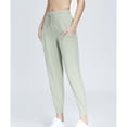 thumbnail image 4 of SWSMCLT Women's High Waisted Pants Jogger Loose Yoga Stretch Comfy Long Joggers Yoga Pants Gym Casual Hiking Light Green 4, 4 of 4