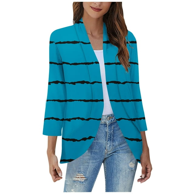 Pisexur Womens Jacket Open Front Cardigans Plus Size Jackets Coats Fall Jackets Women's Non Positioning Printed Fashionable Loose Lace Cardigan Top
