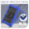 thumbnail image 5 of Dteck with Shoulder Strap Case for Samsung Galaxy Tab A8 10.5-inch X200 X205 X207,Shockproof Rugged Rubber 3-Layers Protection Armor Case Hybrid Hard Kickstand Cover,Darkblue, 5 of 7