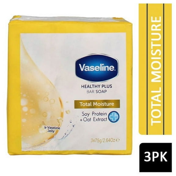 Vaseline Healthy Plus Bar Soap Total Moisture - 3 x 75 gram